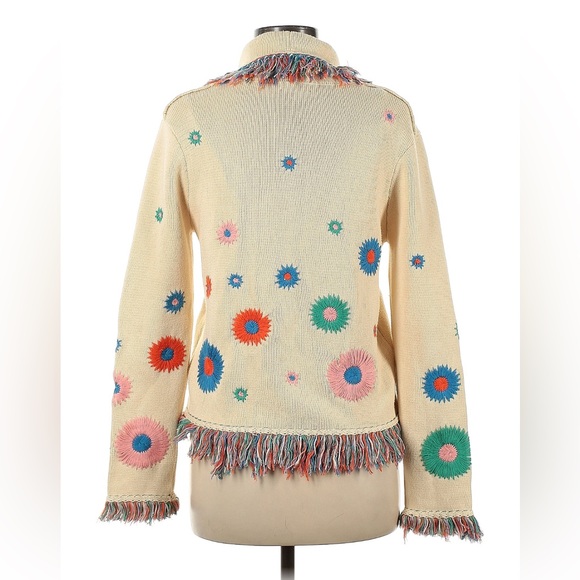 Stunning Mitawa Flower embroidered Cardigan, dream catcher, regalia, tribal  😍 - Picture 2 of 3